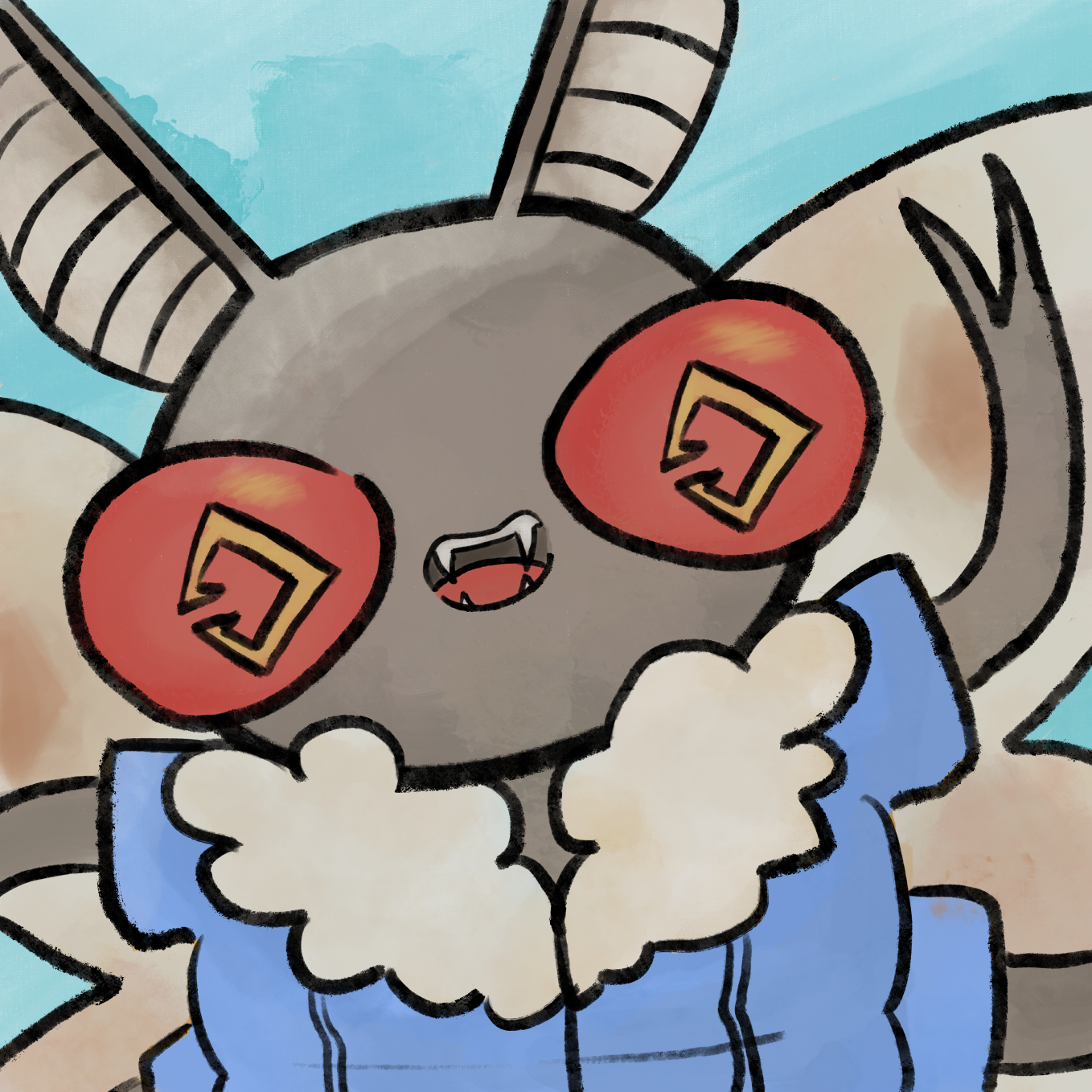 It's Mothman waving hi!