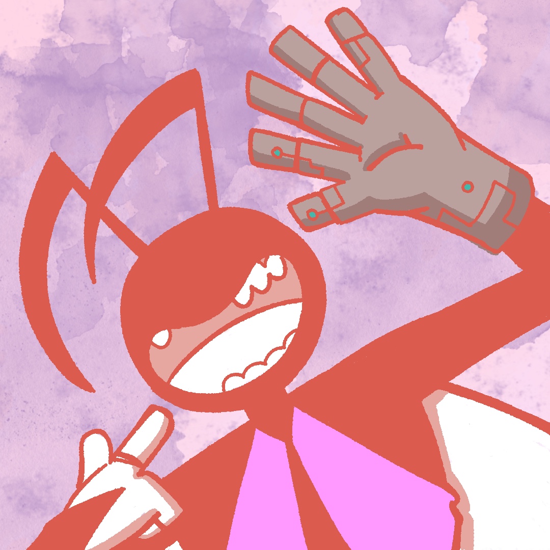 It's Bug Man waving hi!